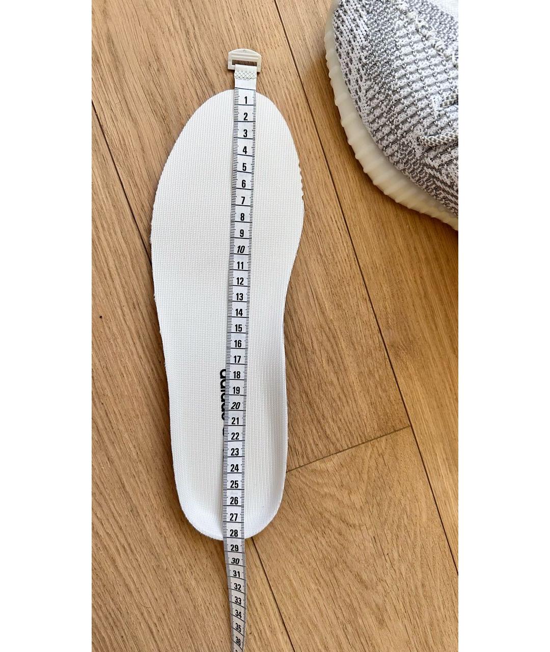 ADIDAS YEEZY Серые текстильные низкие кроссовки / кеды, фото 5