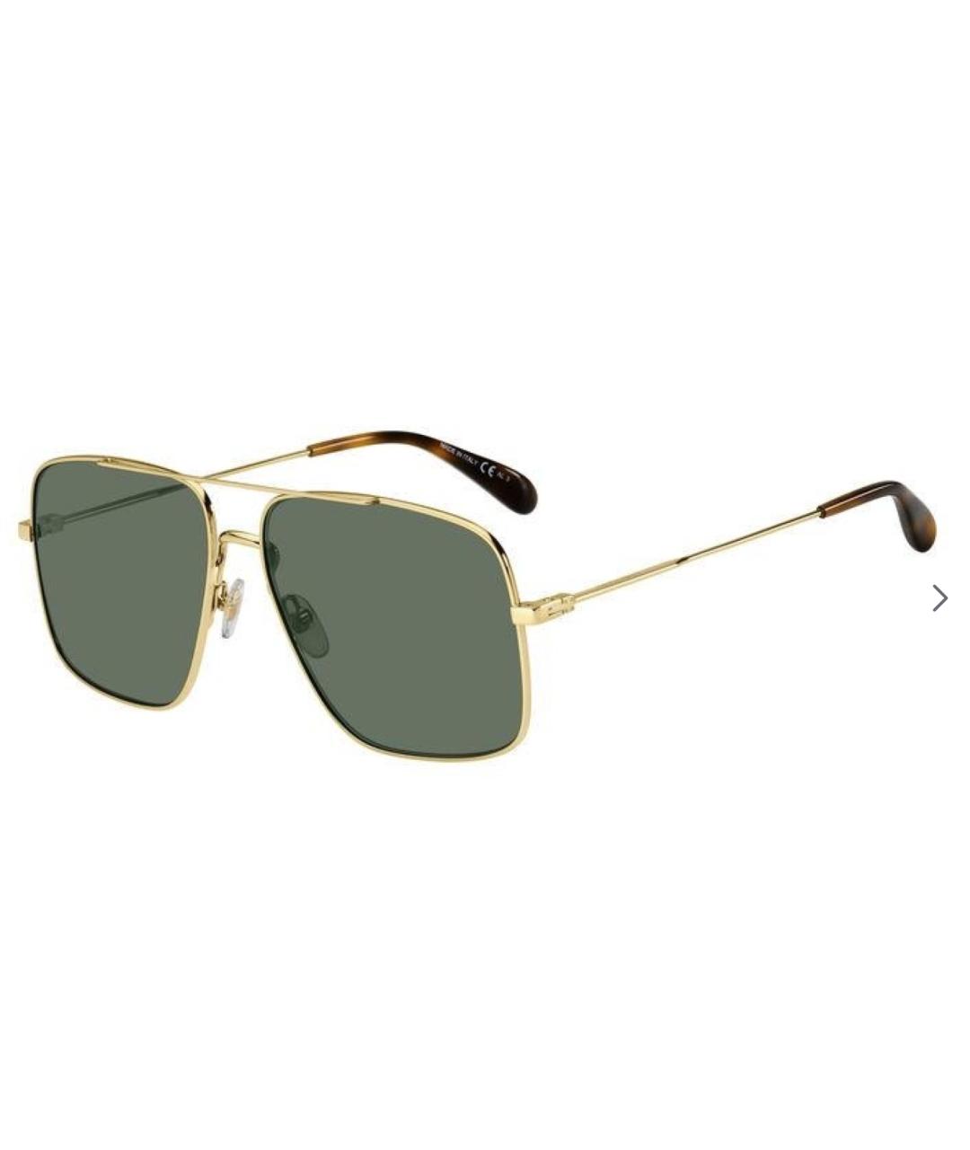 GIVENCHY Золотые металлические солнцезащитные очки, фото 10