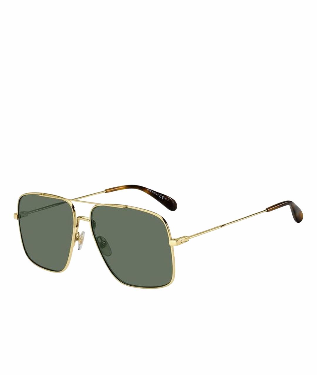 GIVENCHY Золотые металлические солнцезащитные очки, фото 1