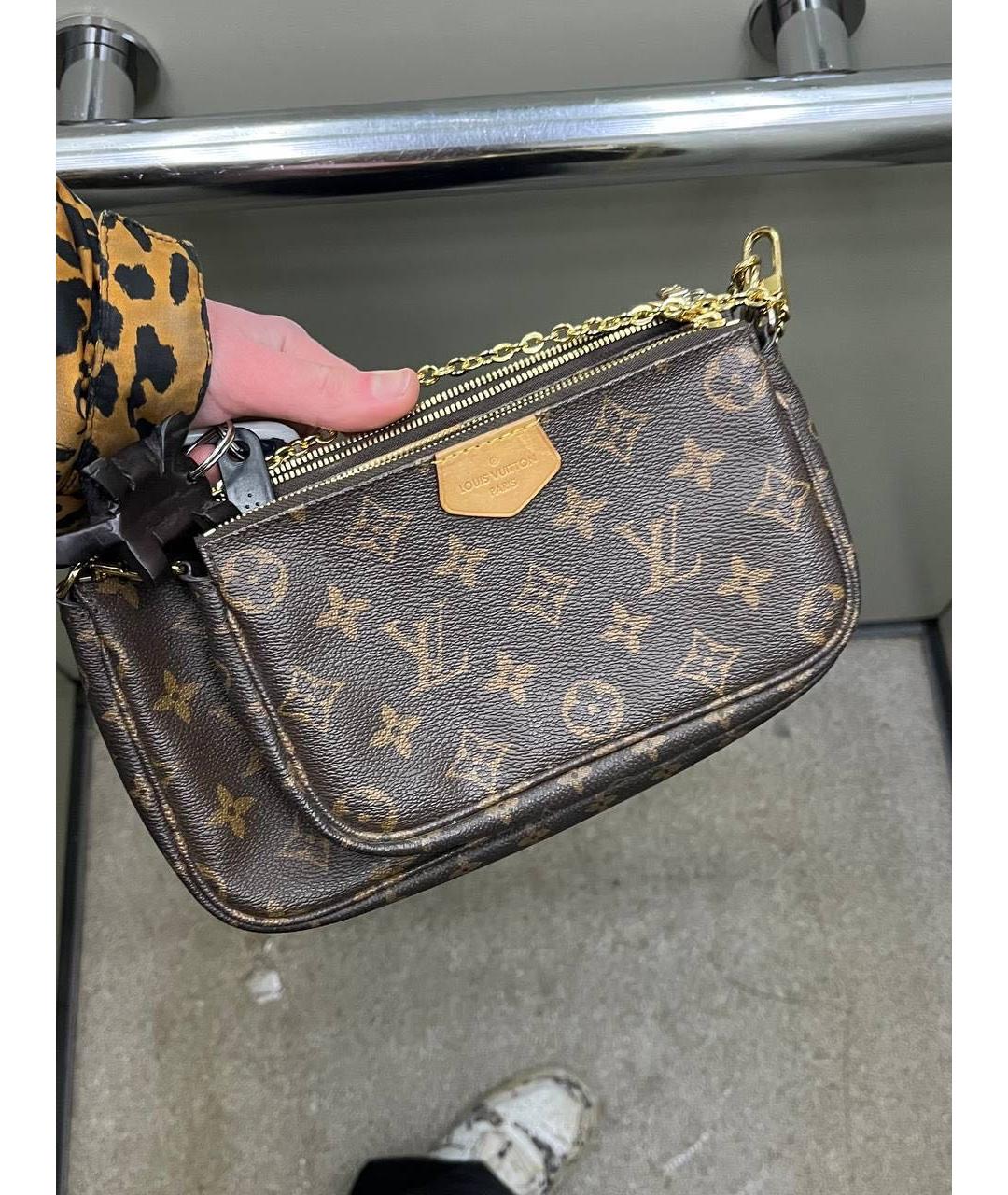 LOUIS VUITTON Коричневая сумка через плечо, фото 2