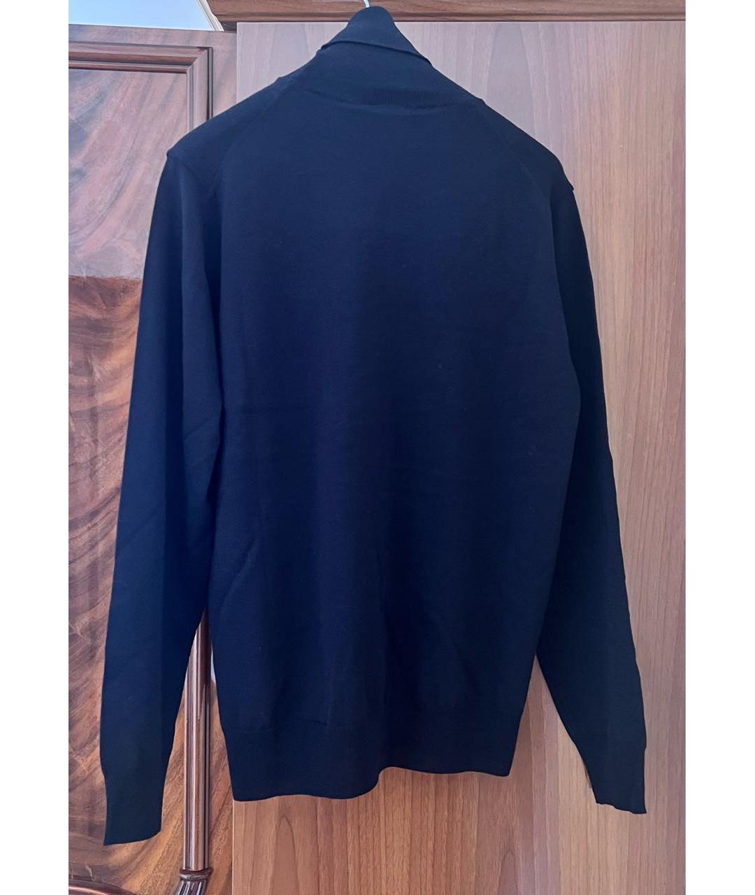 PLEIN SPORT Темно-синий шерстяной джемпер / свитер, фото 2
