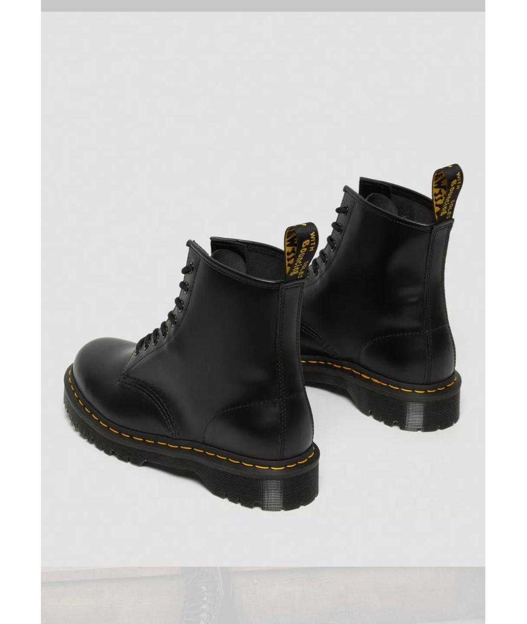 DR. MARTENS Черные кожаные высокие ботинки, фото 3