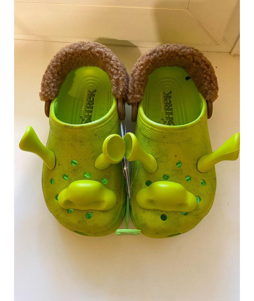 CROCS Зеленые резиновые сабо, фото 2