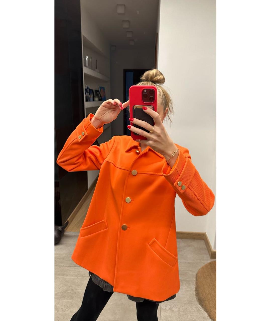 MICHAEL KORS Оранжевый хлопковый жакет/пиджак, фото 6