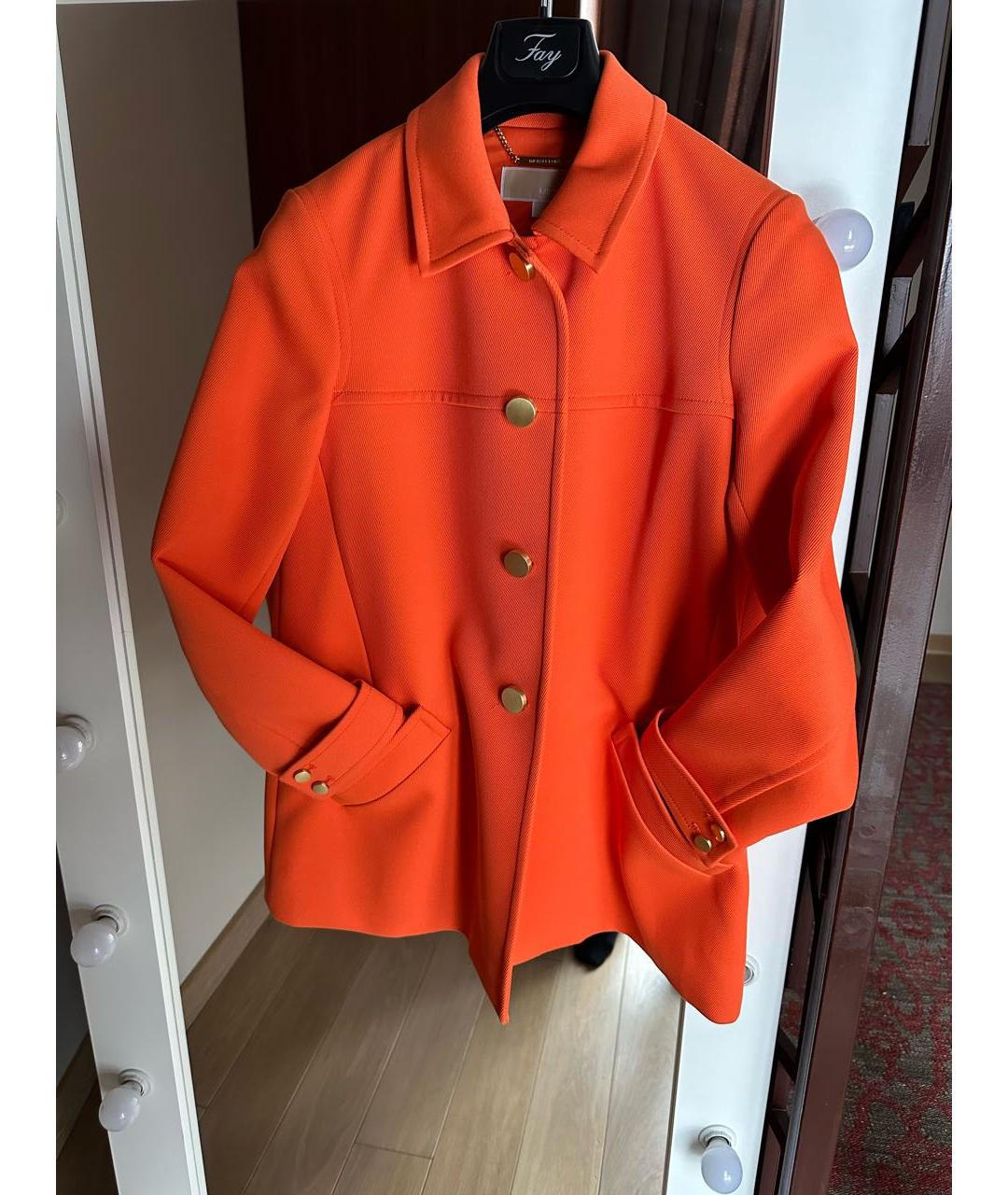 MICHAEL KORS Оранжевый хлопковый жакет/пиджак, фото 7
