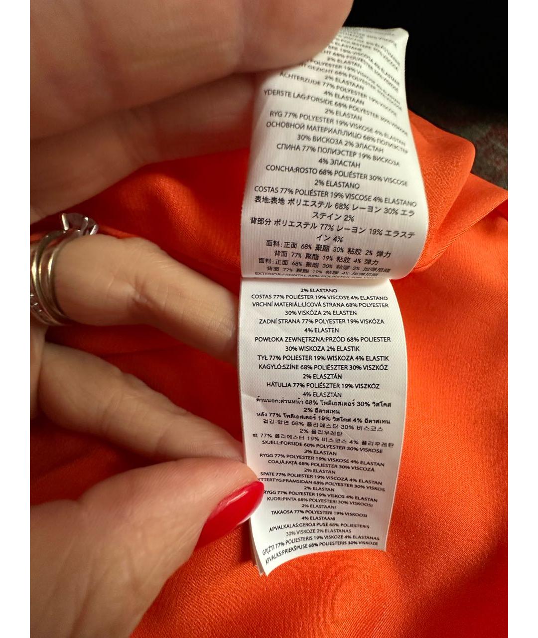 MICHAEL KORS Оранжевый хлопковый жакет/пиджак, фото 4