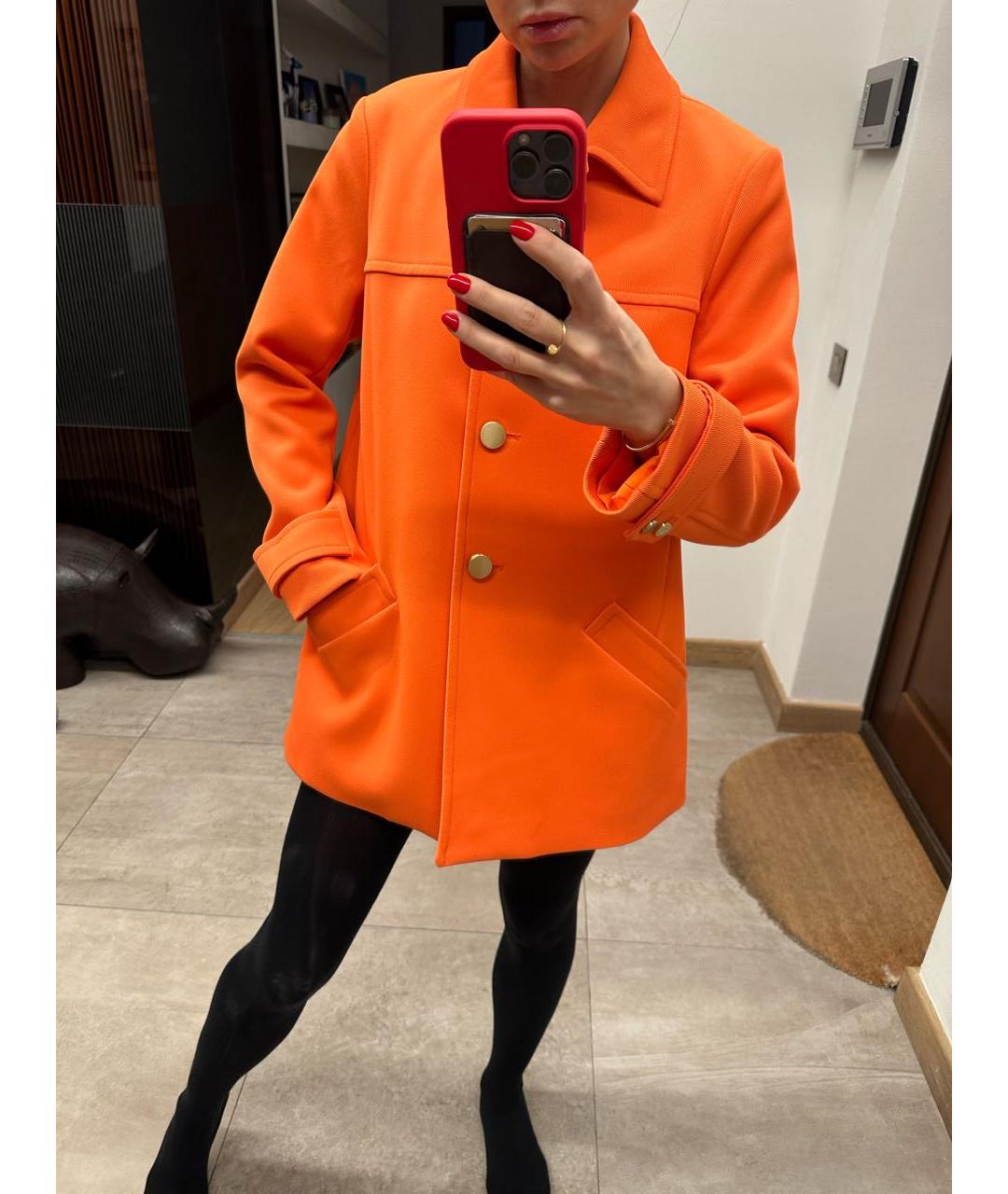 MICHAEL KORS Оранжевый хлопковый жакет/пиджак, фото 5