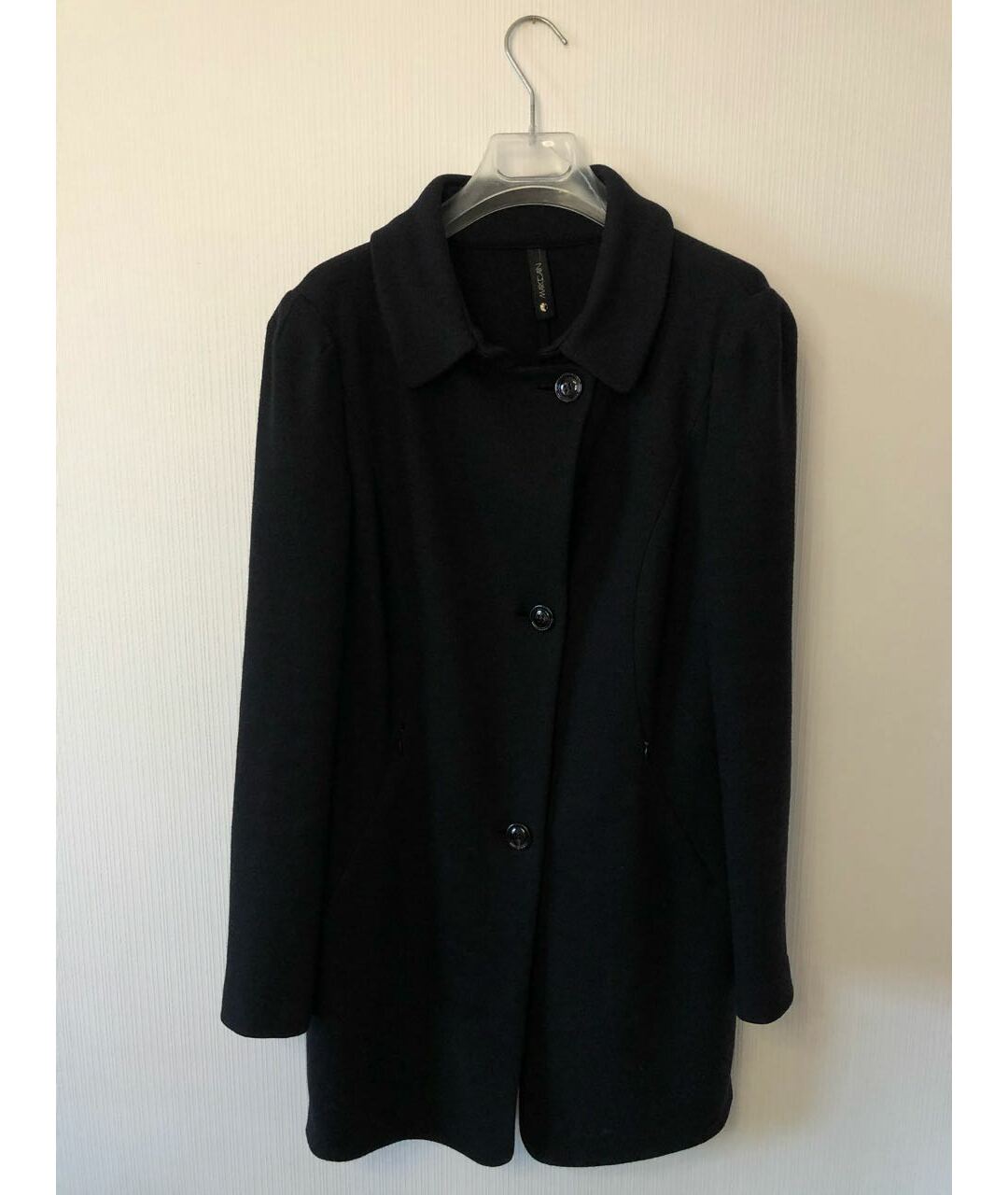 MARC CAIN Черное шерстяное пальто, фото 5