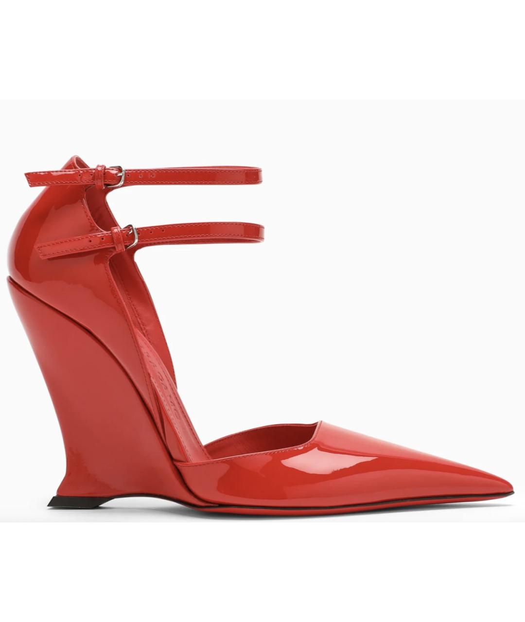 FERRAGAMO Красные туфли из лакированной кожи, фото 10