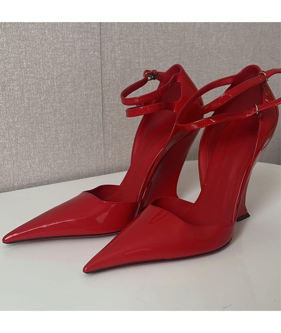FERRAGAMO Красные туфли из лакированной кожи, фото 3
