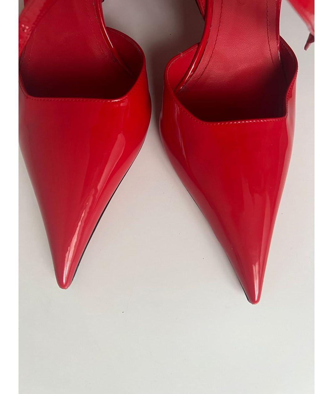 FERRAGAMO Красные туфли из лакированной кожи, фото 7