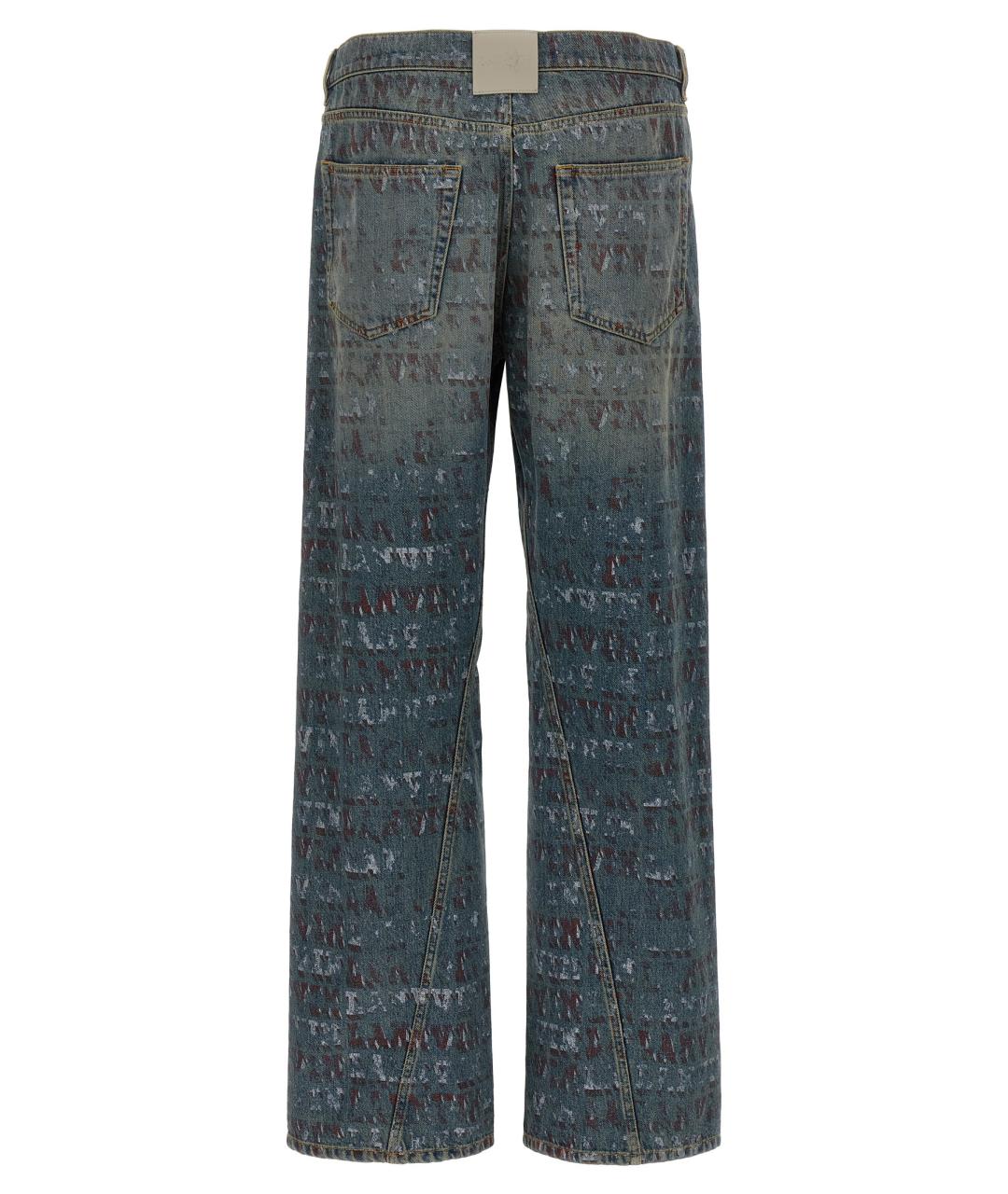 LANVIN Мульти хлопковые прямые джинсы, фото 2