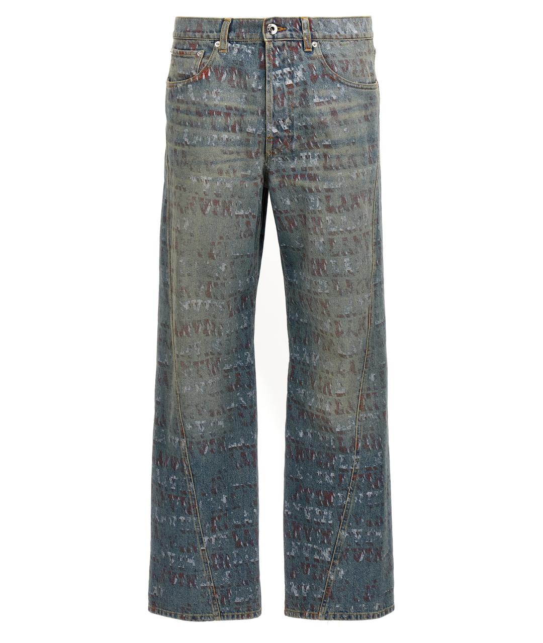 LANVIN Мульти хлопковые прямые джинсы, фото 1