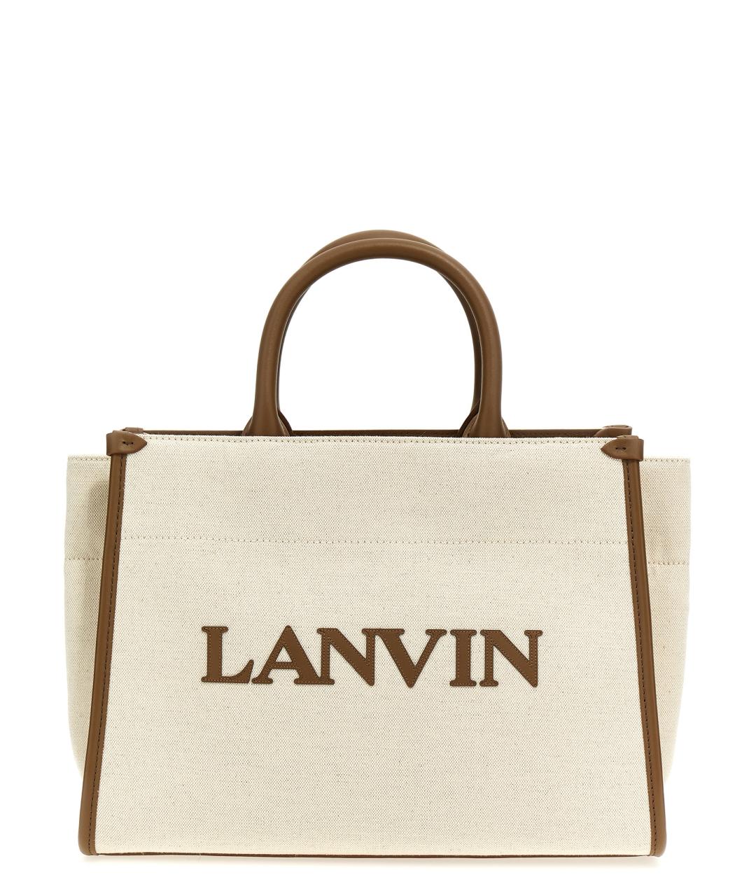 LANVIN Бежевая сумка тоут, фото 1