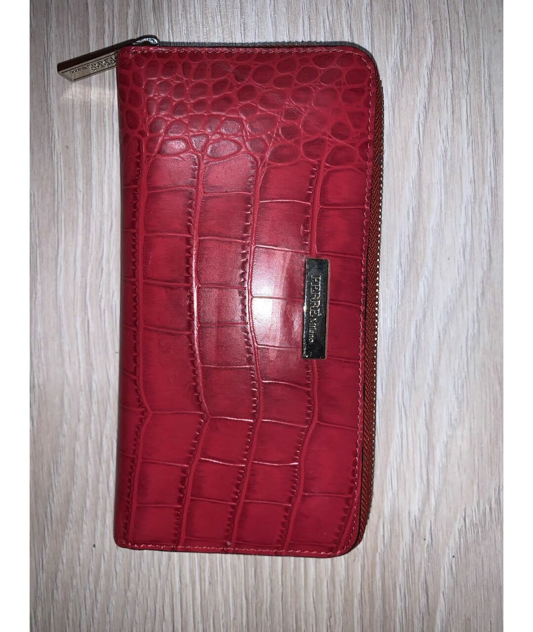 GIANFRANCO FERRE Бордовый кожаный кошелек, фото 7