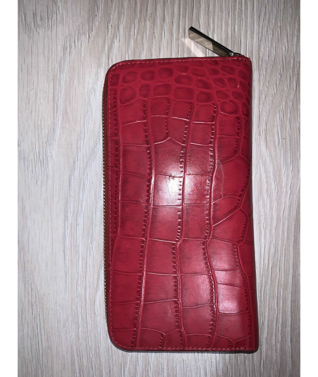 GIANFRANCO FERRE Бордовый кожаный кошелек, фото 3