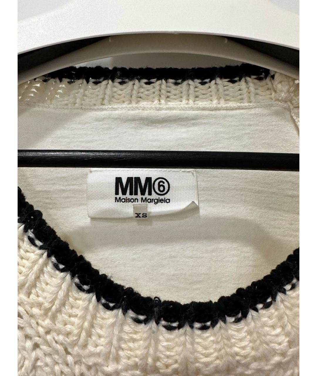 MM6 MAISON MARGIELA Бежевый хлопковый джемпер / свитер, фото 3