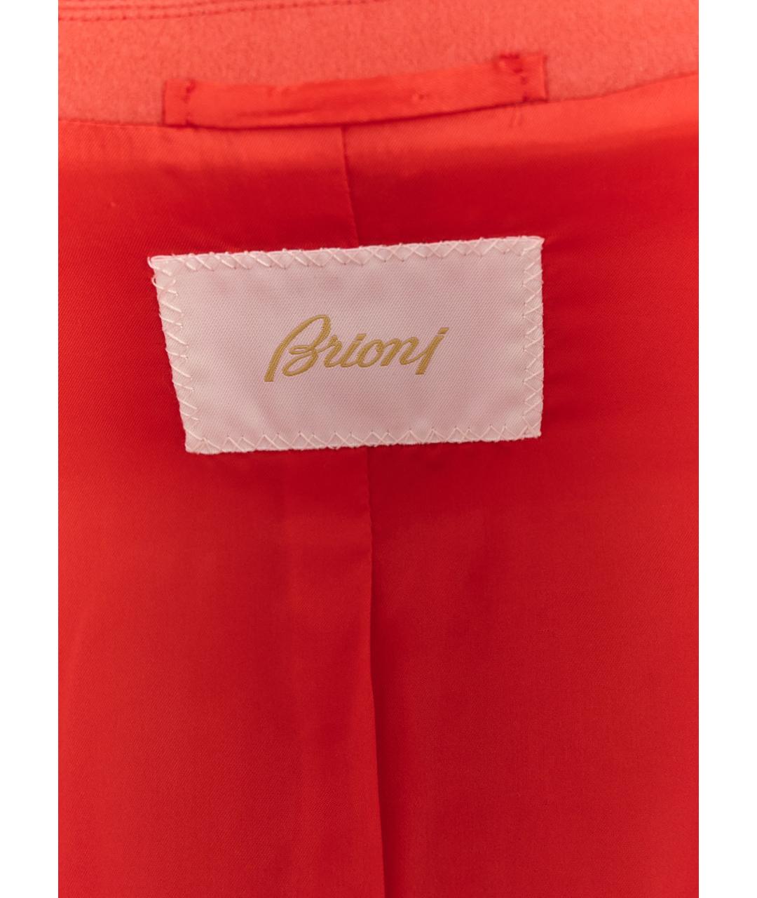 BRIONI Красный кашемировый жакет/пиджак, фото 4