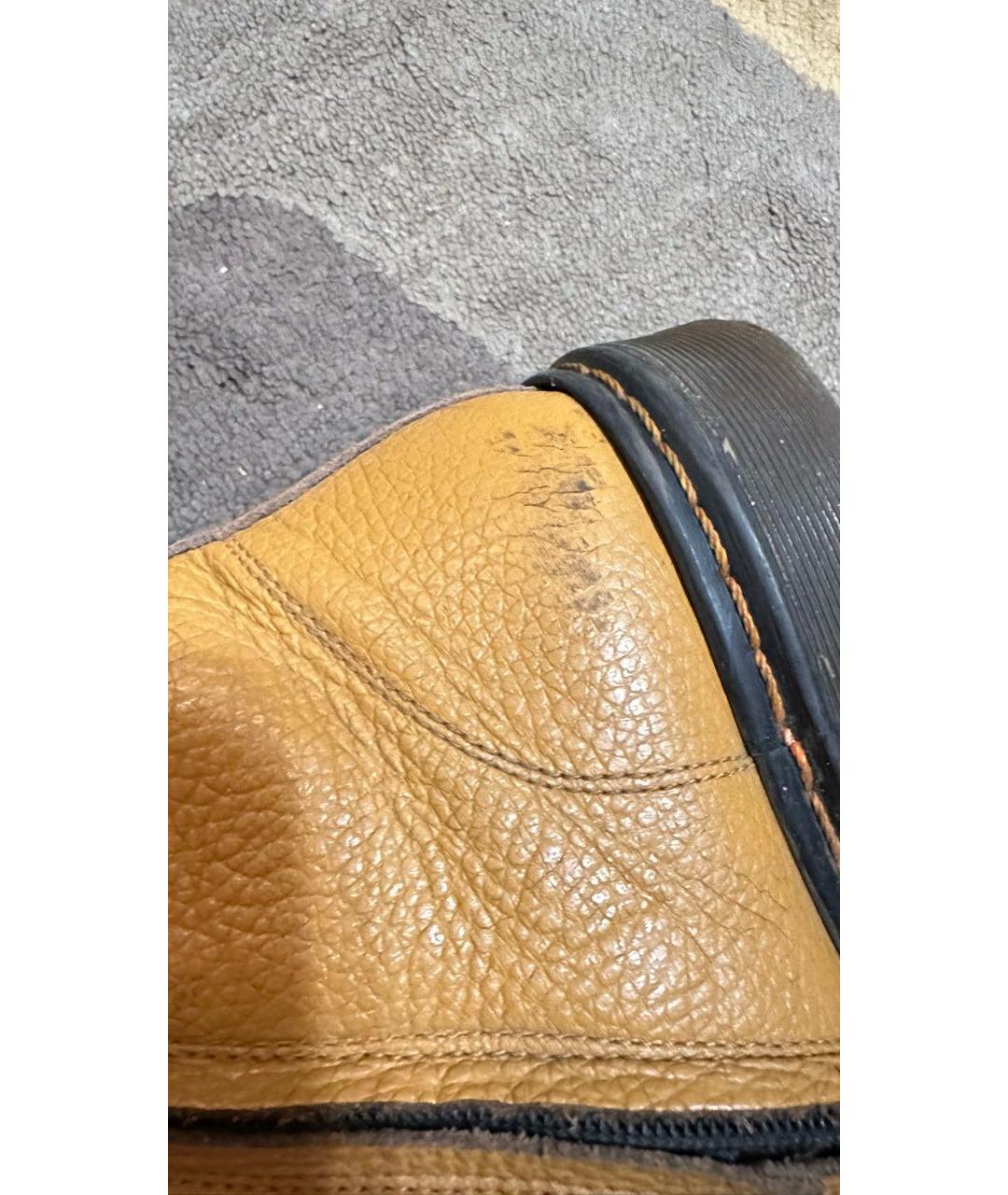 GALLUCCI Горчичные кожаные ботинки, фото 7
