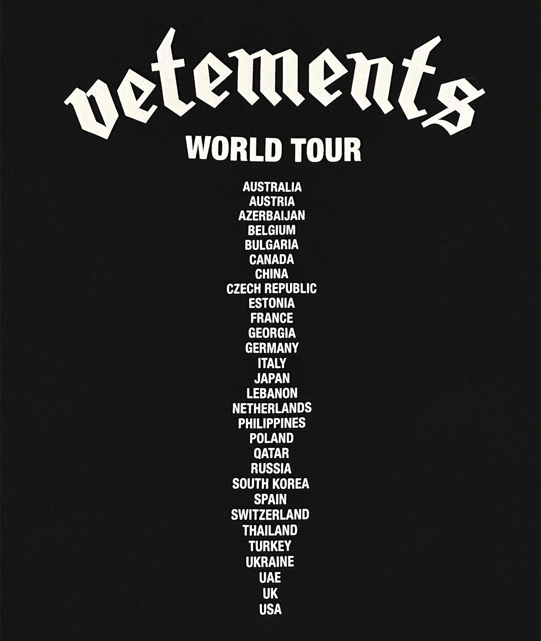 VETEMENTS Черная хлопковая футболка, фото 5