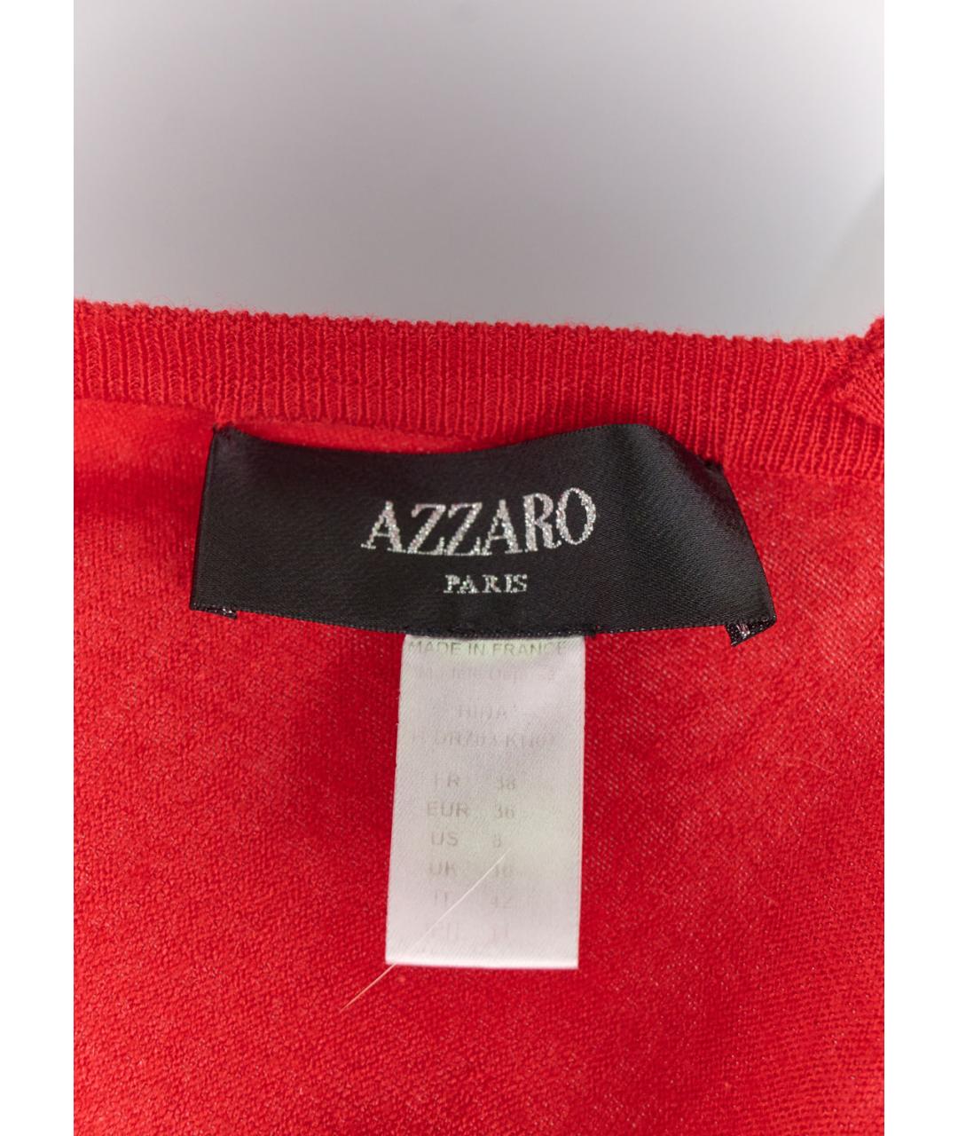 AZZARO Красный шерстяной джемпер / свитер, фото 4