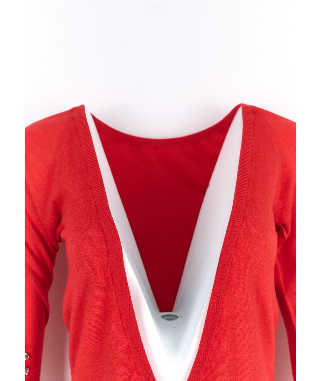 AZZARO Красный шерстяной джемпер / свитер, фото 3
