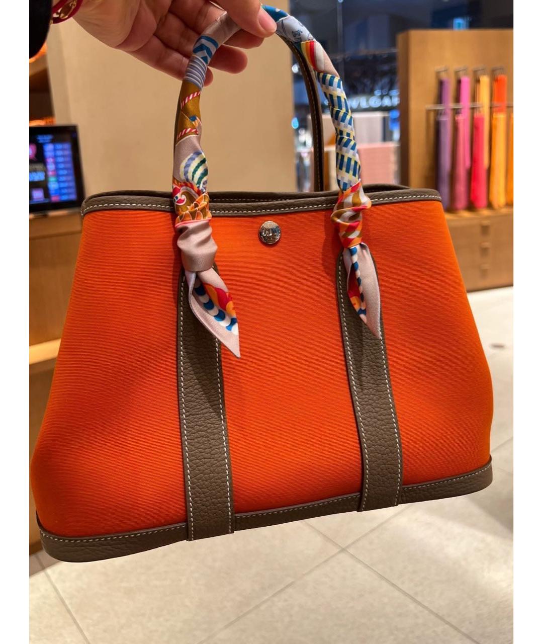 HERMES PRE-OWNED Оранжевая сумка тоут, фото 2