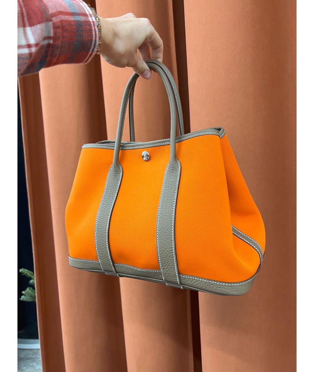HERMES PRE-OWNED Оранжевая сумка тоут, фото 4