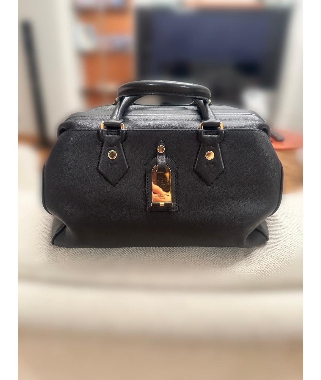 LOUIS VUITTON PRE-OWNED Черная кожаная сумка тоут, фото 3