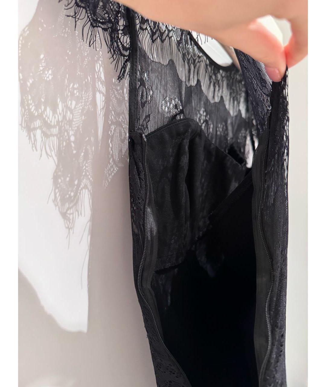 GUCCI Черное кружевное коктейльное платье, фото 6