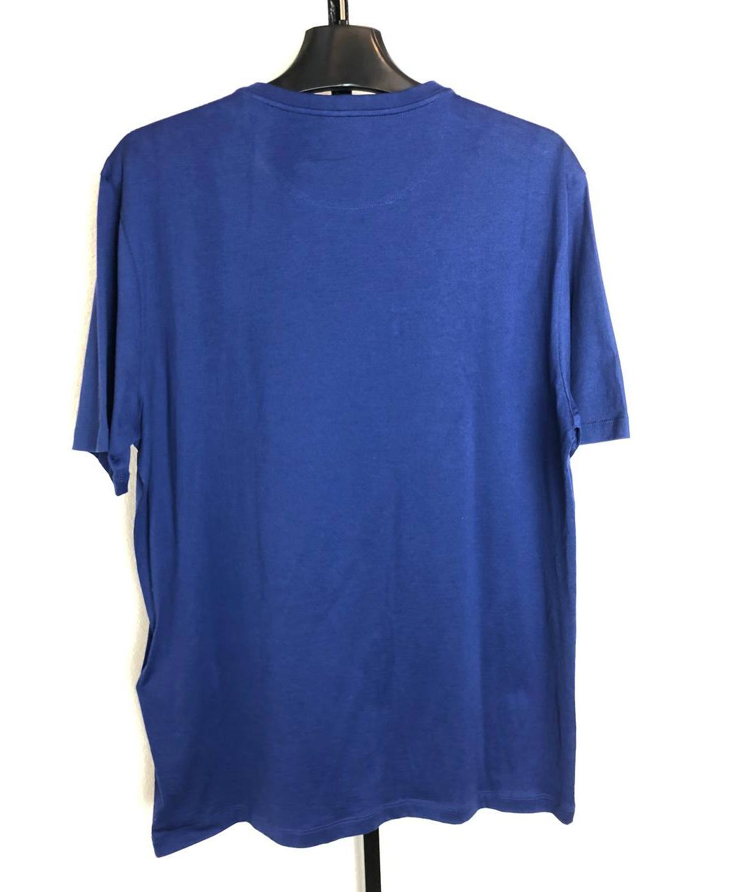 FENDI Синяя хлопковая футболка, фото 2