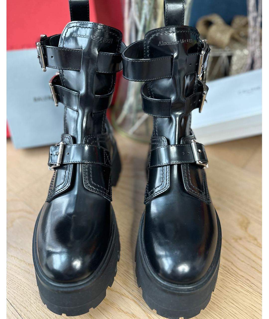 Alexander mcqueen biker boots best sale