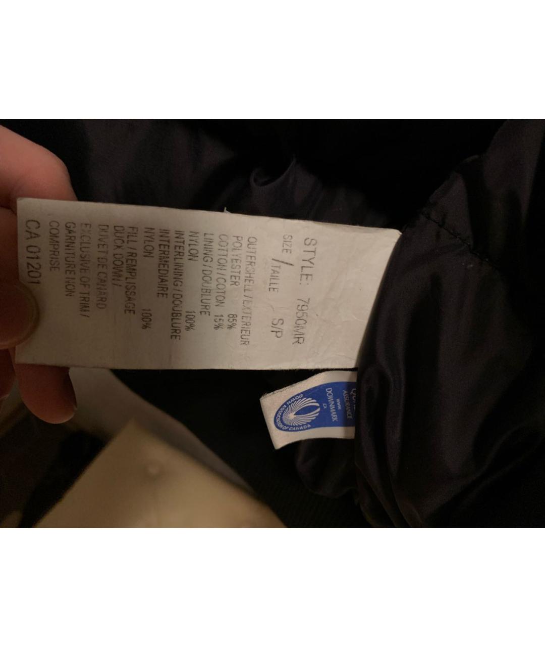 CANADA GOOSE Черный пуховик, фото 6