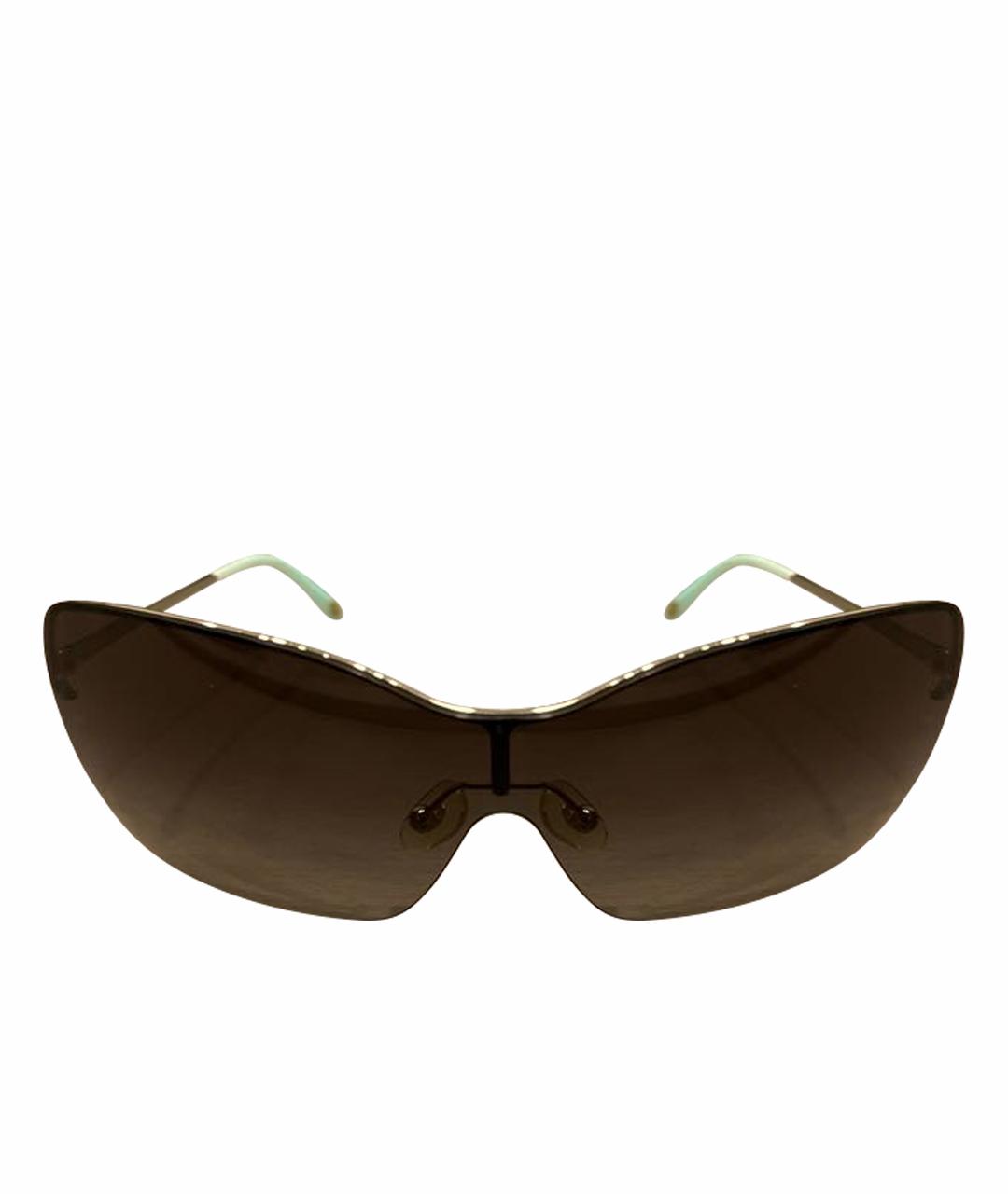 TIFFANY&CO Черные металлические солнцезащитные очки, фото 1
