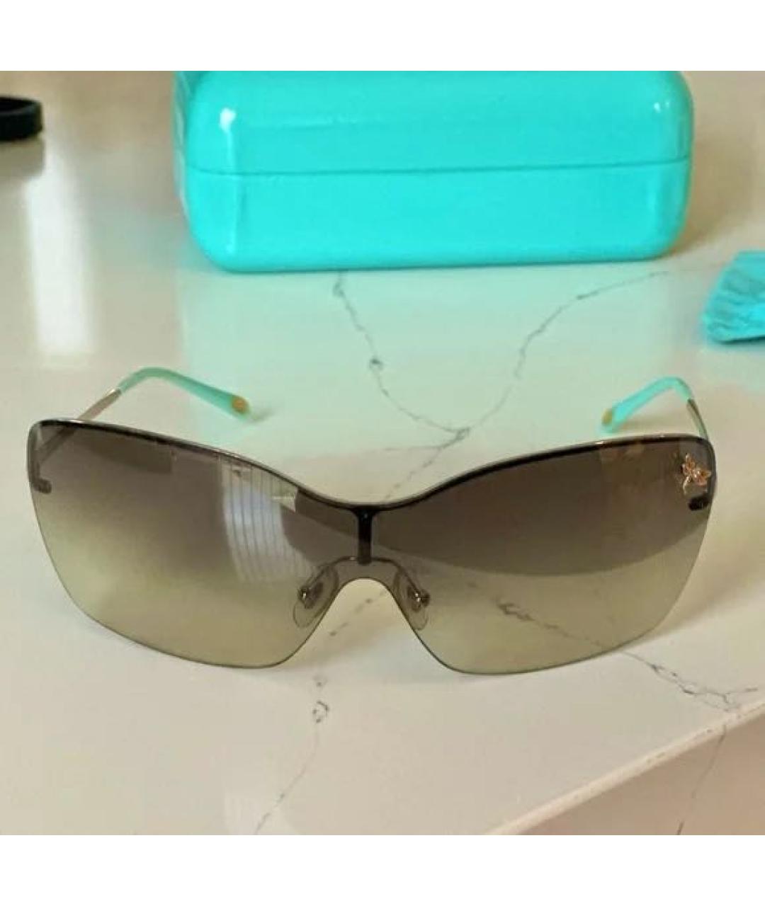 TIFFANY&CO Черные металлические солнцезащитные очки, фото 6