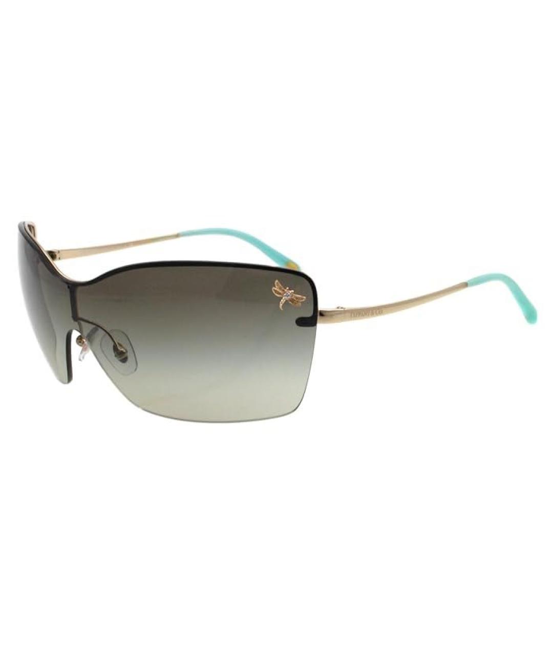 TIFFANY&CO Черные металлические солнцезащитные очки, фото 2