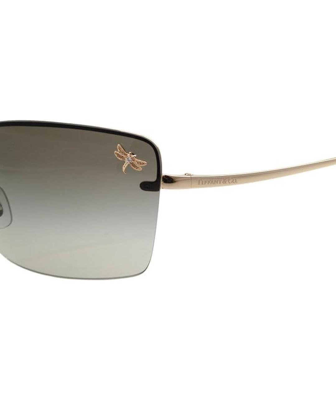 TIFFANY&CO Черные металлические солнцезащитные очки, фото 4