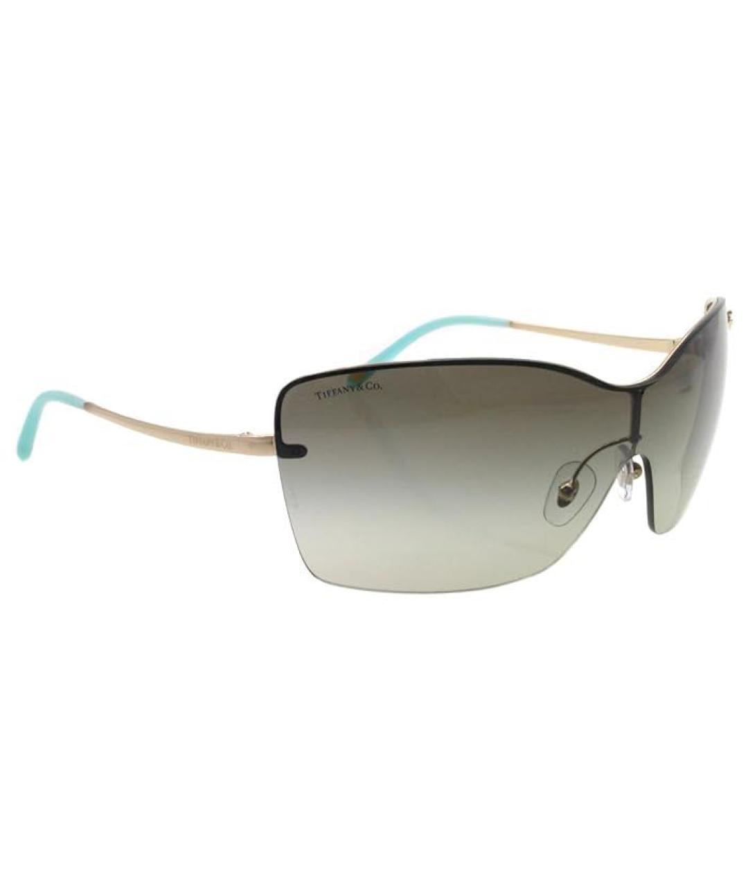 TIFFANY&CO Черные металлические солнцезащитные очки, фото 3