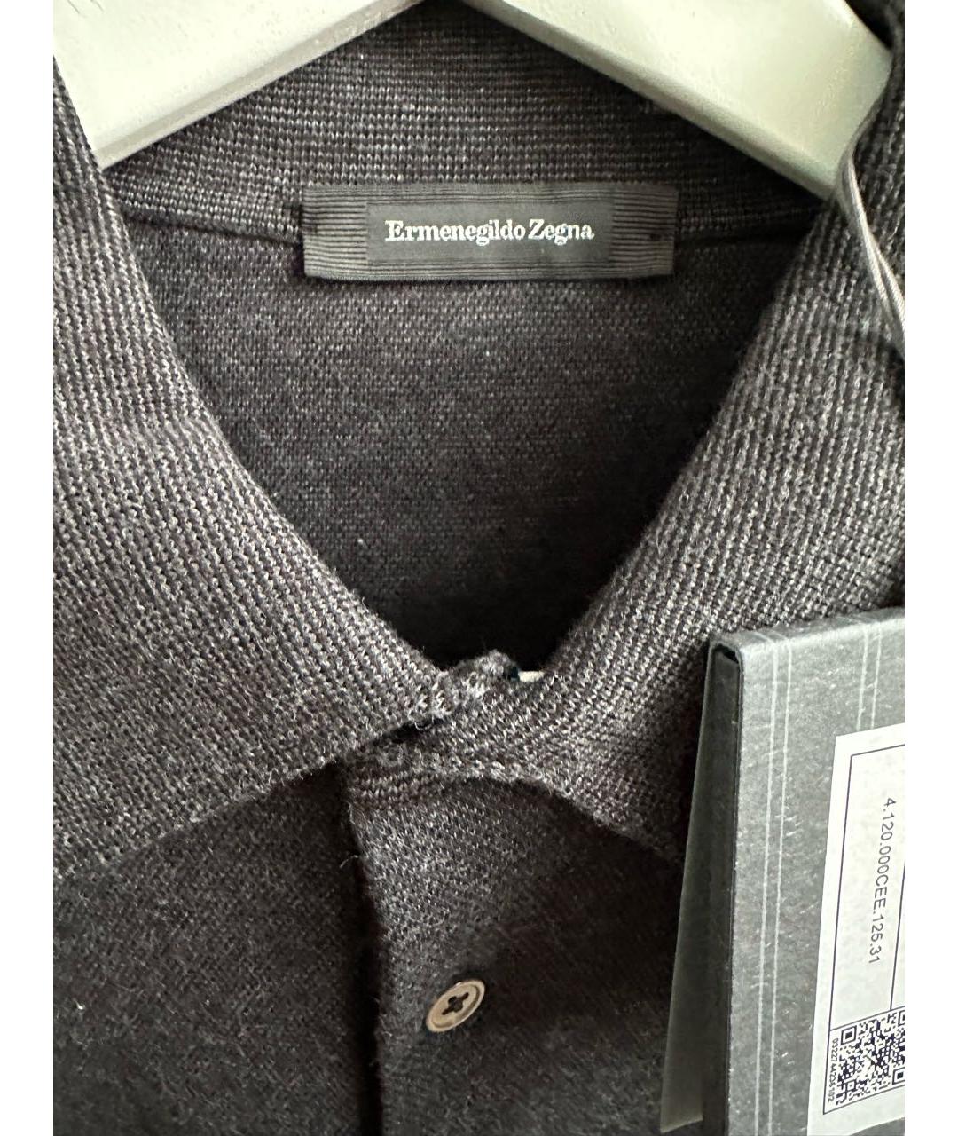 ZEGNA Серый хлопковый джемпер / свитер, фото 2