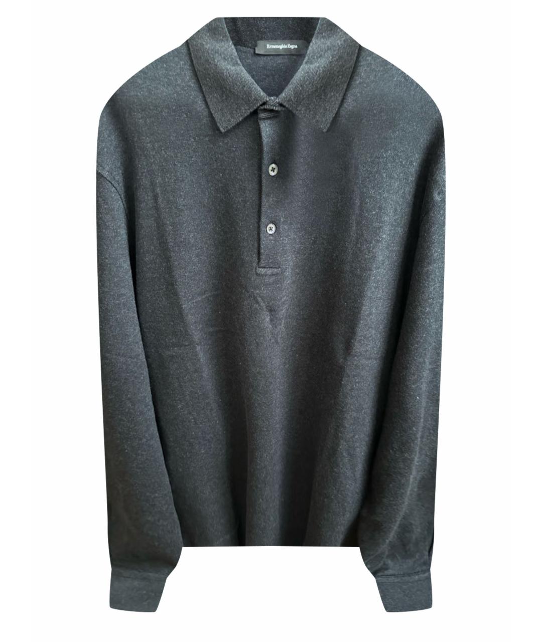 ZEGNA Серый хлопковый джемпер / свитер, фото 1