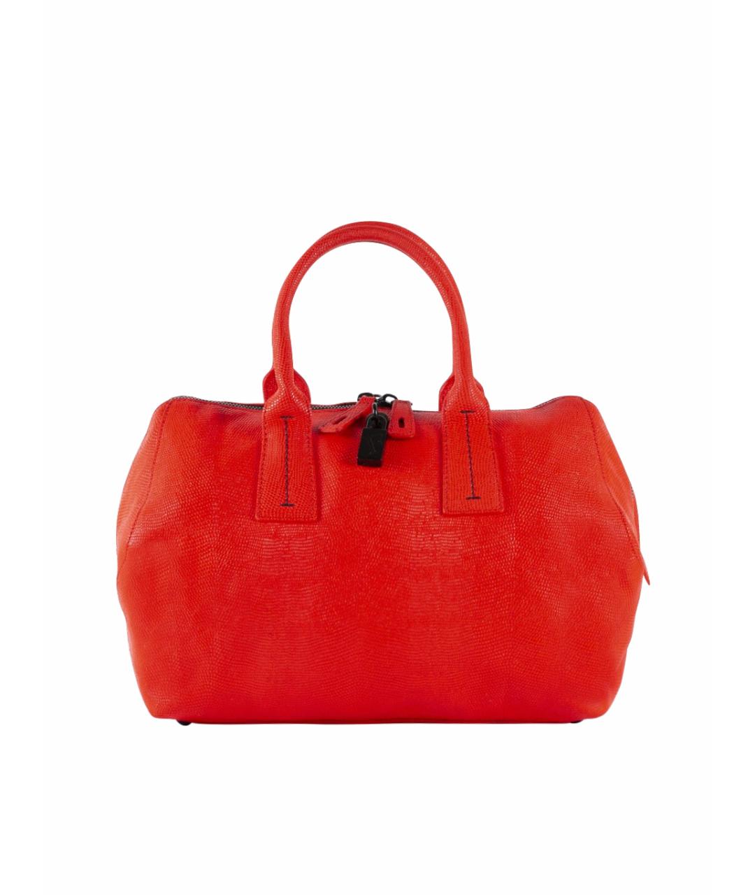 FURLA Красная кожаная сумка с короткими ручками, фото 1