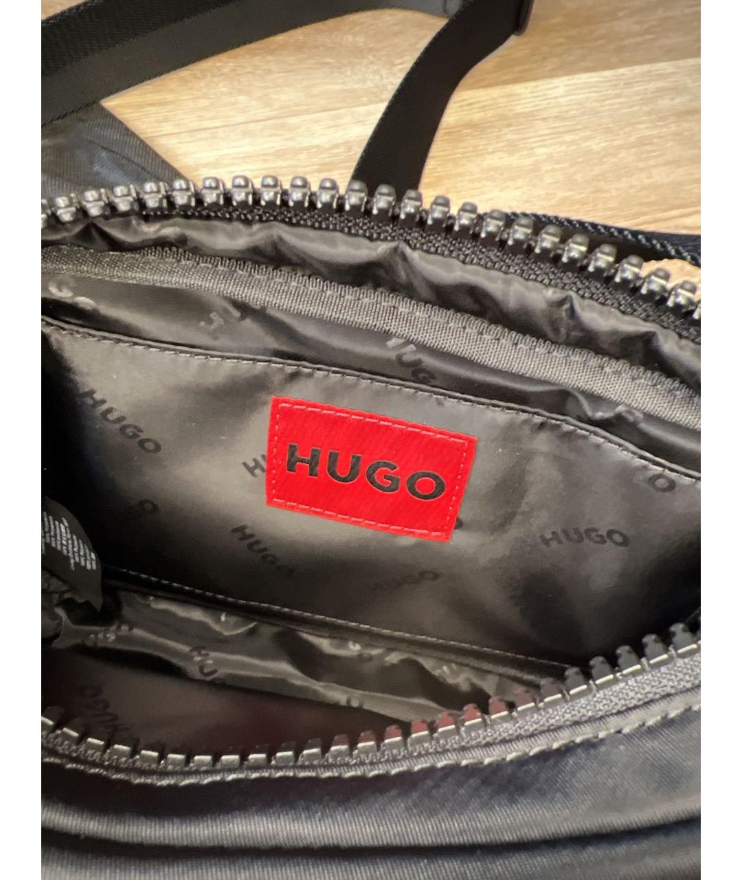 HUGO BOSS Черная сумка на плечо, фото 4