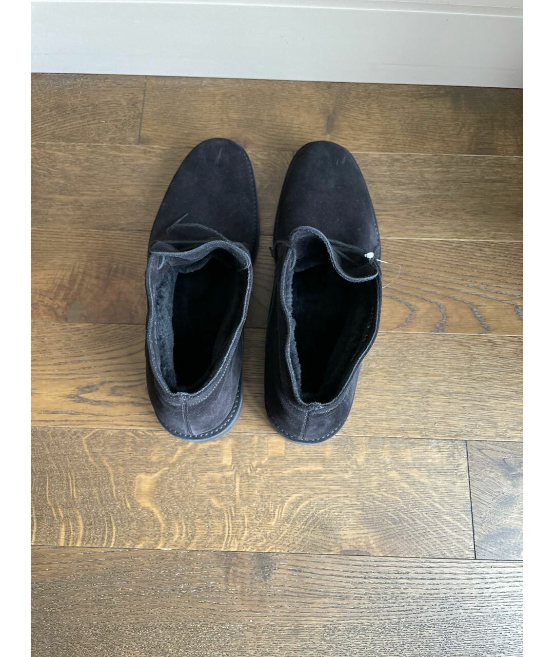 BRIONI Черные замшевые низкие ботинки, фото 3
