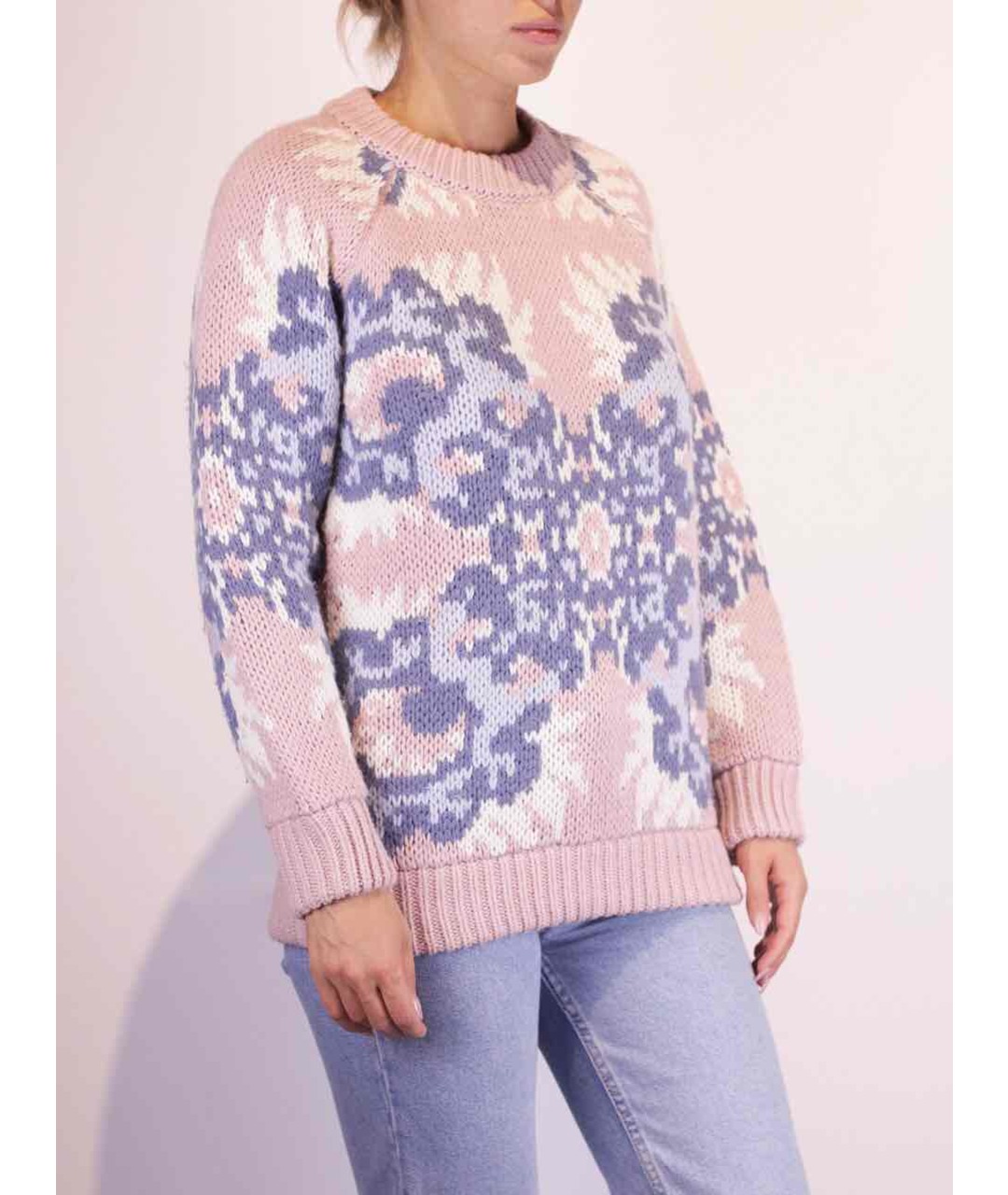 TAK.ORI Розовый шерстяной джемпер / свитер, фото 4