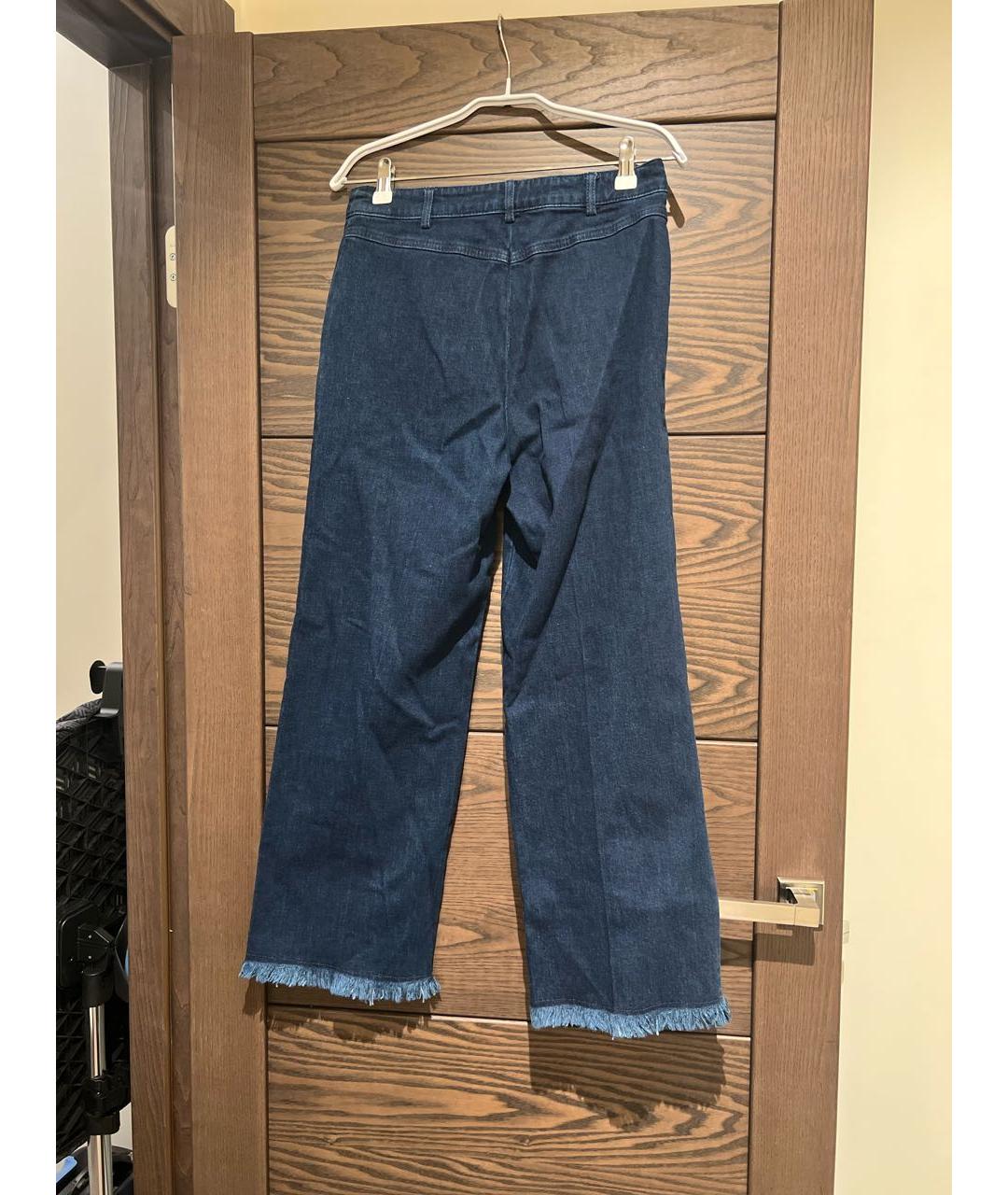 MAX&CO Темно-синие хлопковые джинсы клеш, фото 2