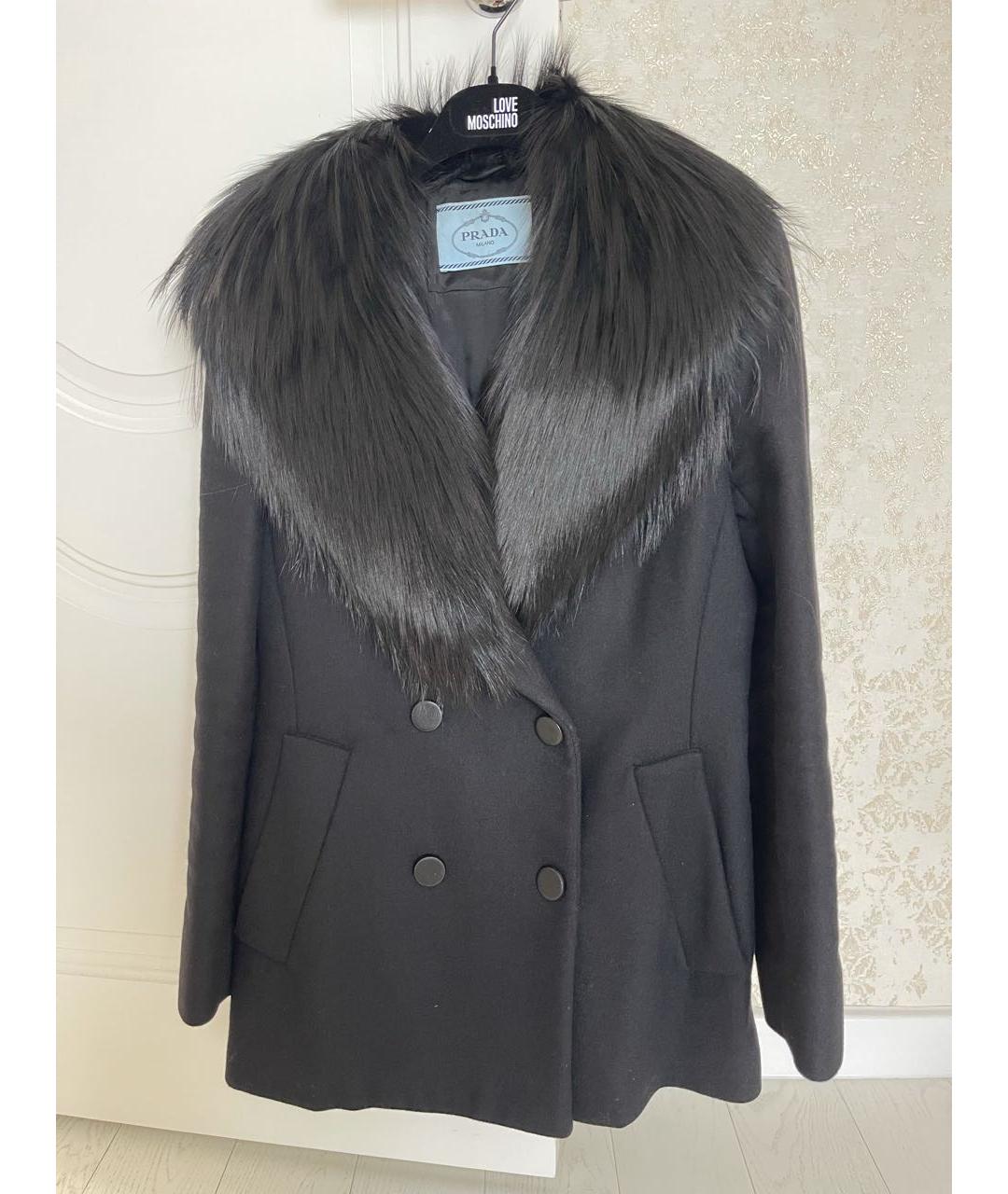 PRADA Черное пальто, фото 7