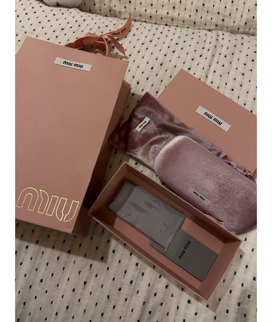 MIU MIU Коричневые солнцезащитные очки, фото 3