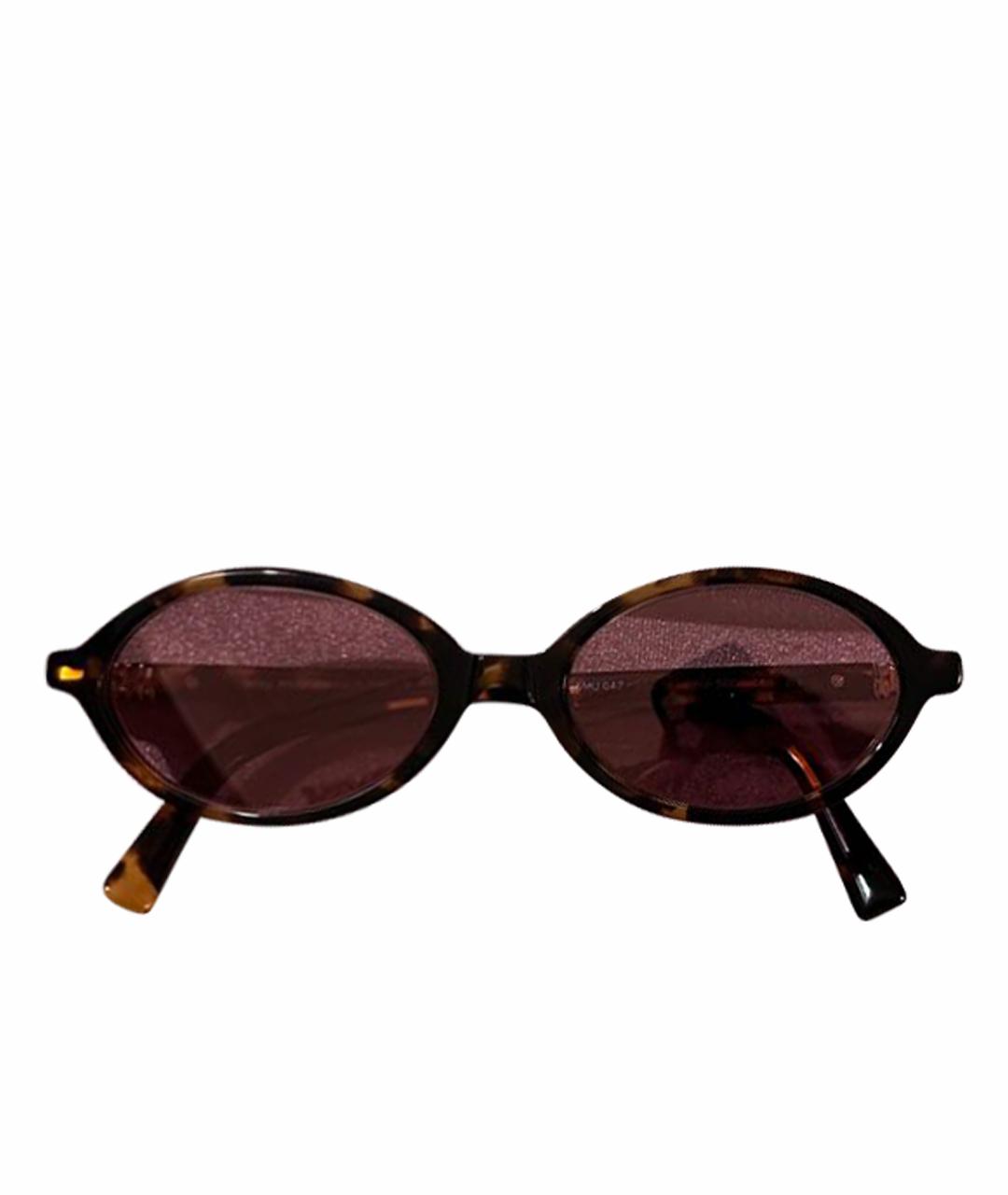 MIU MIU Коричневые солнцезащитные очки, фото 1