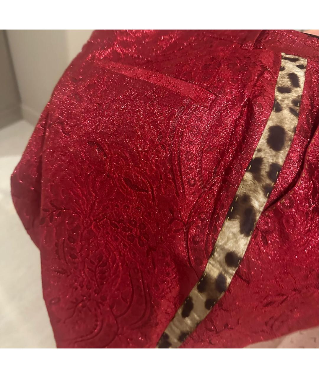 DOLCE&GABBANA Красные прямые брюки, фото 6