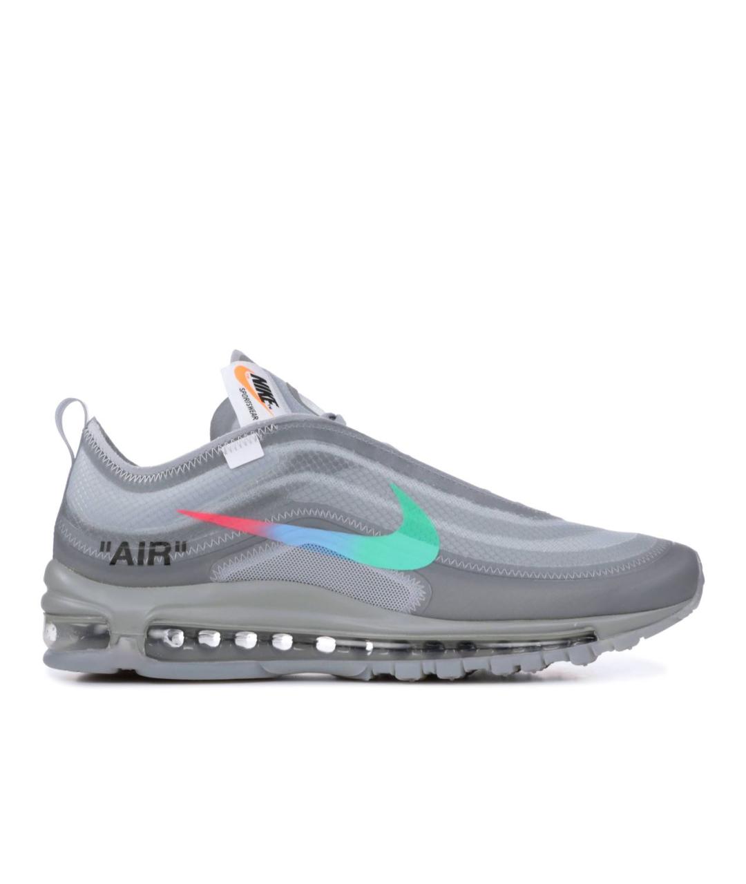 NIKE Серые кожаные кроссовки, фото 1